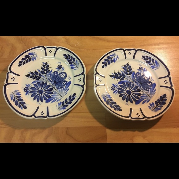 Vintage Quimper Pottery Salad Plates - Picture 6 of 12